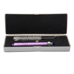 Kit Caneta Diamantada Corpo De Alumínio C/ Suportes Lilas C/ 1 Ponteira