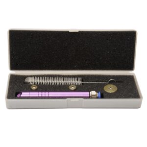 Kit Caneta Peeling Diamante Corpo De Alumínio Lilás Com 3 Ponteiras
