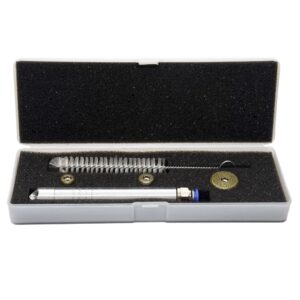 Kit Caneta Peeling Diamante Corpo De Alumínio Prata Com 3 Ponteiras