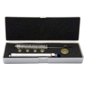 Kit Caneta Peeling Diamante Corpo De Aluminio Prata Com 5 Ponteiras
