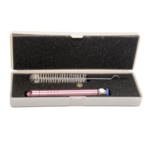 Kit Caneta Peeling Diamante Corpo De Alumínio Rosa Com 1 Ponteira
