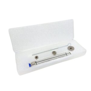 Caneta Peeling Diamante Corpo Inox Com 3 Ponteiras