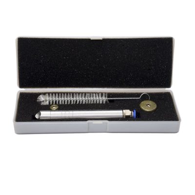 Caneta Peeling Diamante Corpo Alumínio Prata com 2 Ponteiras -VCRACE-58